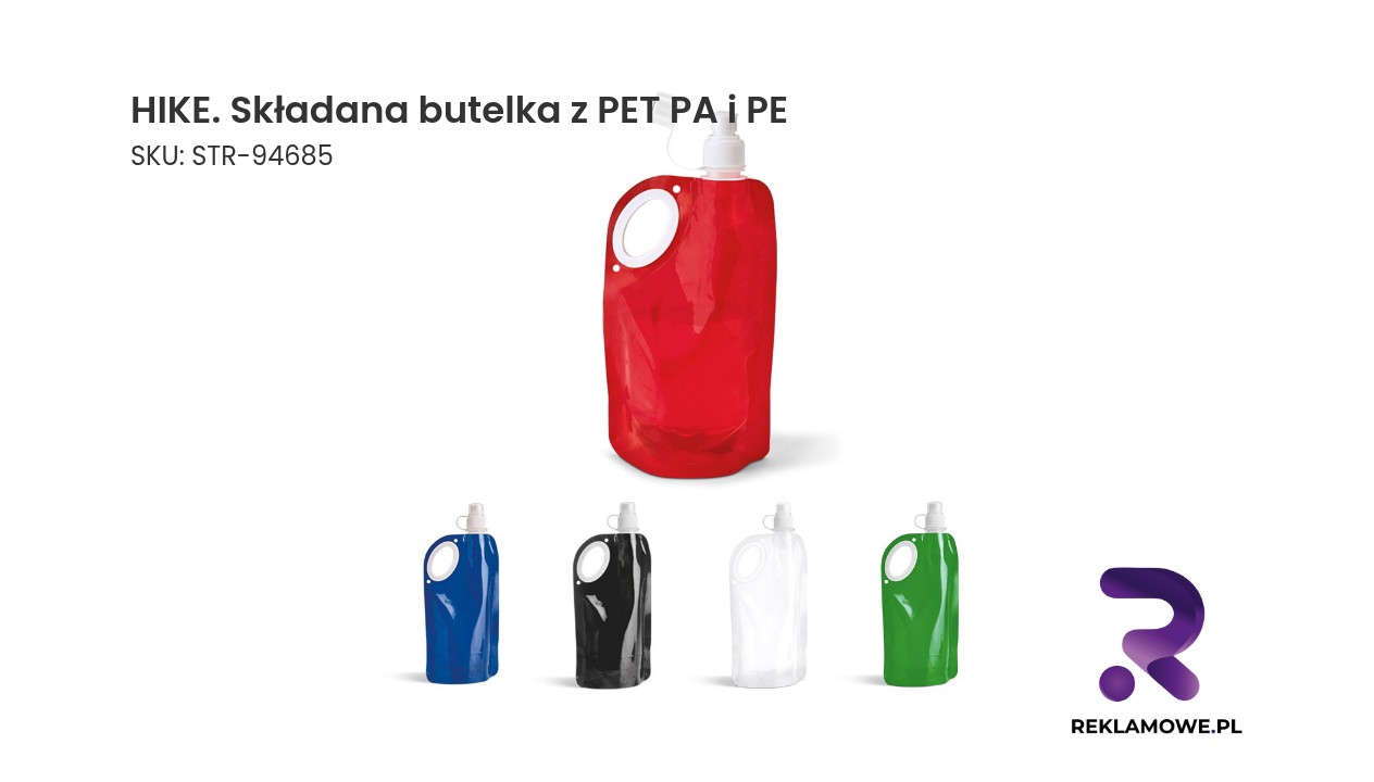 HIKE składana butelka z PET PA i PE o pojemności 750 ml