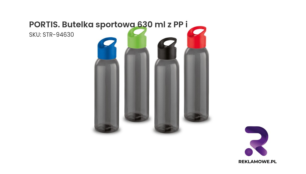 Butelka sportowa PORTIS 630 ml wykonana z PP