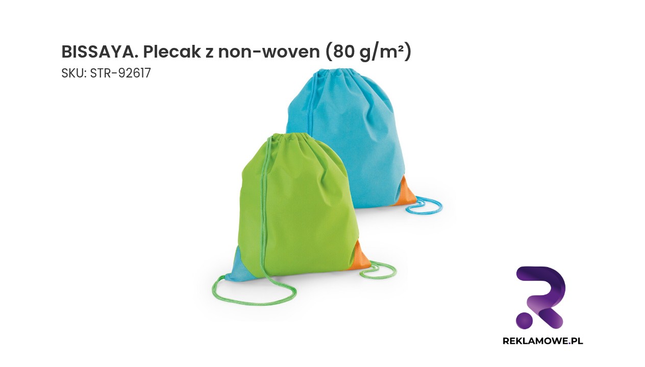 BISSAYA plecak z non-woven 80 g/m² – lekki i praktyczny plecak na co dzień
