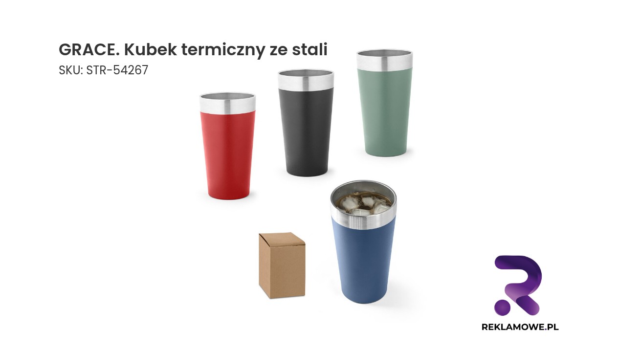 GRACE. Kubek termiczny ze stali nierdzewnej GRACE kubek termiczny ze stali nierdzewnej