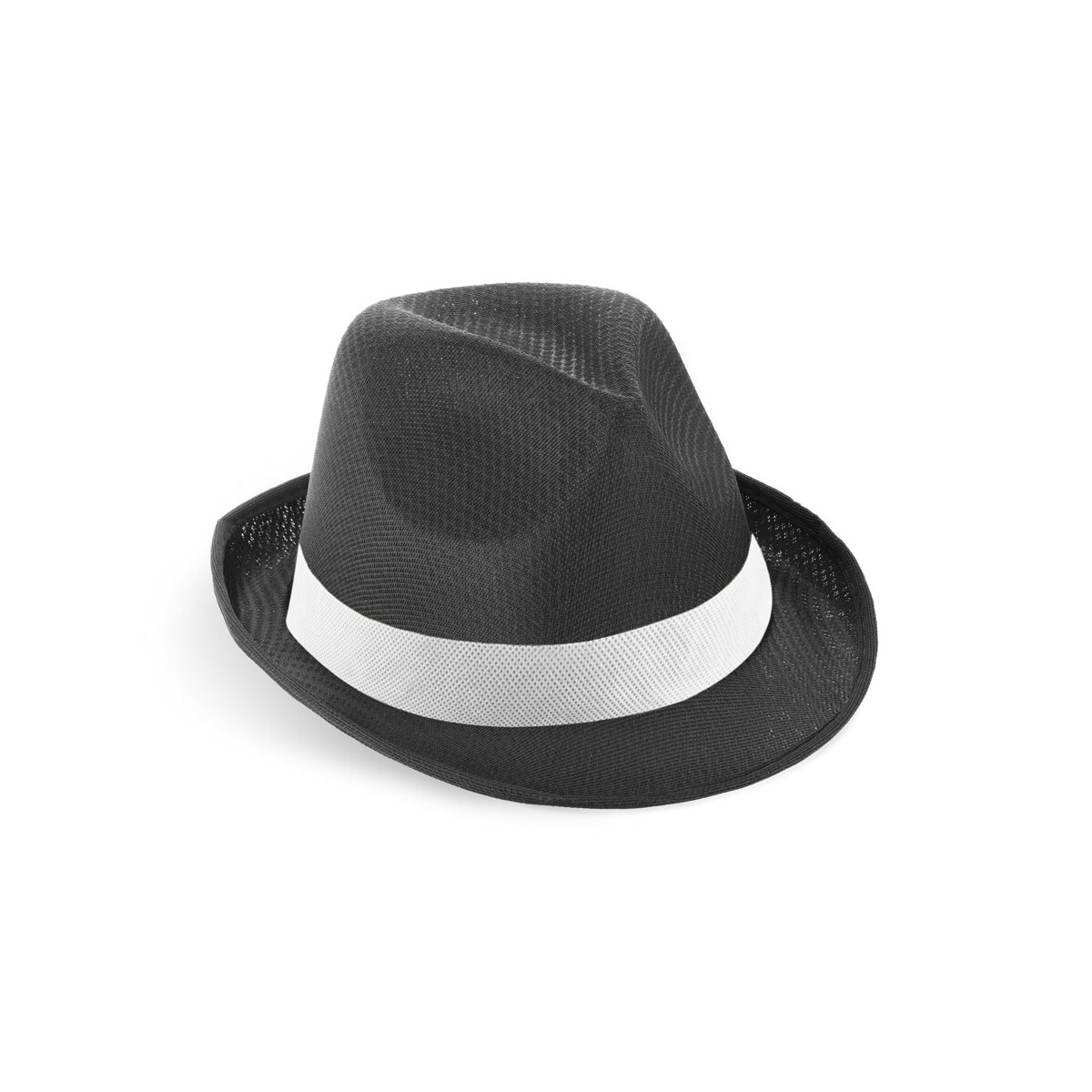 MANOLO POLI. Kapelusz z PP z białą poliestrową wstążką 99086_set
