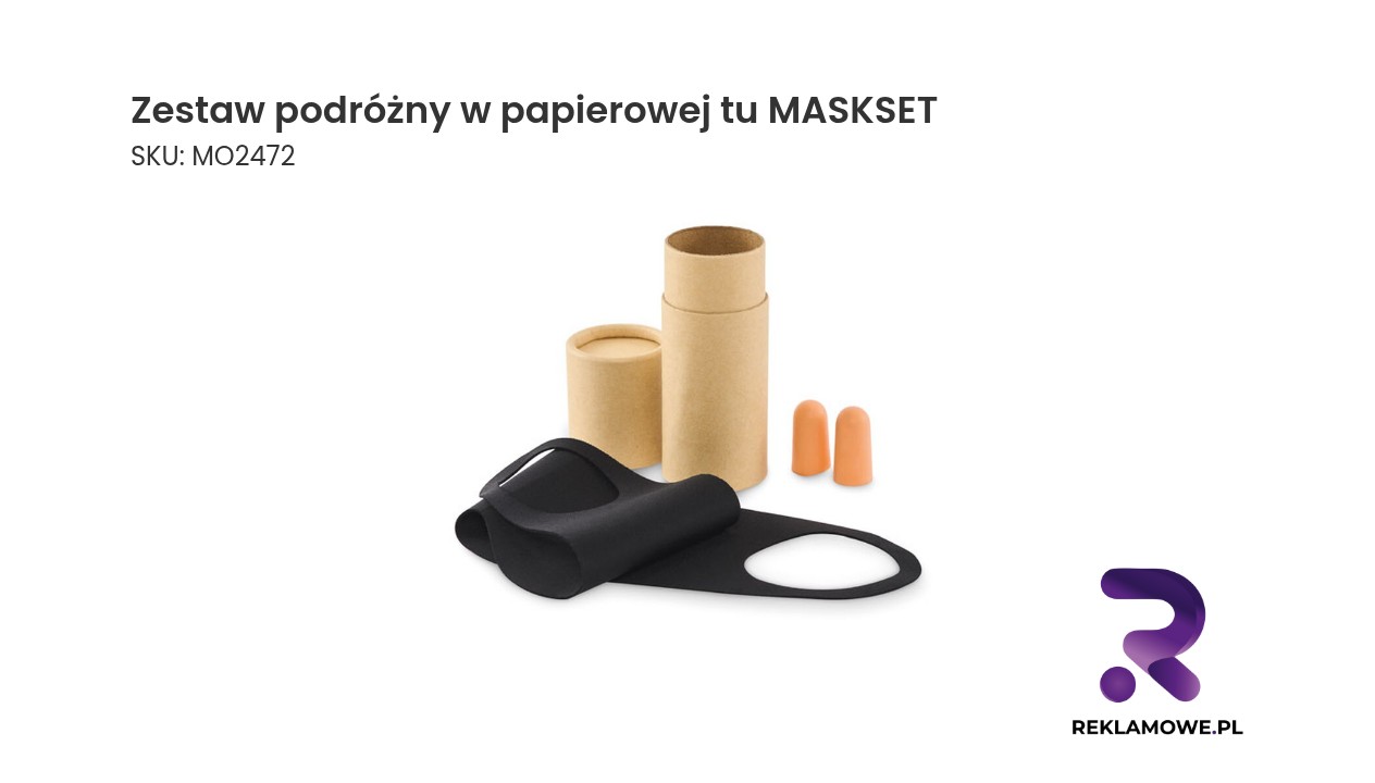 Zestaw podróżny w papierowej tubie MASKSET – praktyczny komplet podróżny